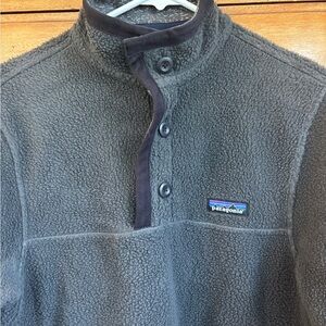 Patagonia Shearling Button Pullover, Size XS